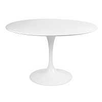 стол eero saarinen style tulip table mdf d110 глянцевый белый в Астрахани