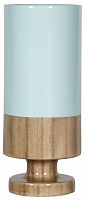 ваза настольная rustic chic tube blue wood в Астрахани