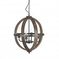 люстра на 4 рожка коричневого цвета в Астрахани