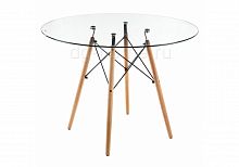 стол стеклянный nixon (eames style) натуральное дерево в Астрахани