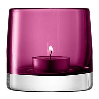 подсвечник стеклянный лиловый для чайной свечи light colour, 8,5 см в Астрахани