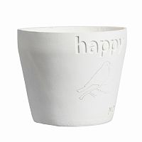 цветочный горшок happy белый в Астрахани