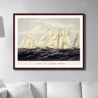 картина: yachts on a summer cruise, 1871г. в Астрахани