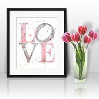 постер love а4 в Астрахани