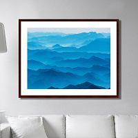 картина: mountain silhouettes in the brandenburg alps, austria в Астрахани