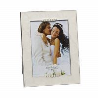фоторамка из белого акрила с жемчугом 17,6х1,5х22,6 в Астрахани