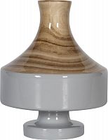ваза настольная rustic chic vase wood grey в Астрахани