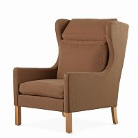 кресло wingback коричневый в Астрахани