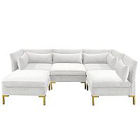 диван zara sectional угловой белый в Астрахани