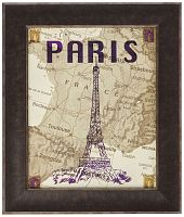 постер в раме city stops paris в Астрахани