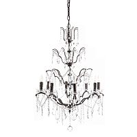 люстра maria theresa grande 8 lamps чёрная, прозрачная в Астрахани