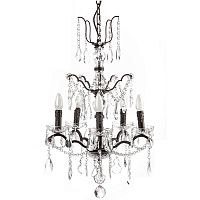 люстра maria theresa grande 5 lamps чёрная, прозрачная в Астрахани