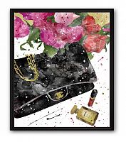 постер сумка чёрная chanel а4 в Астрахани