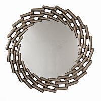 зеркало большое круглое в витой раме silver leaf в Астрахани