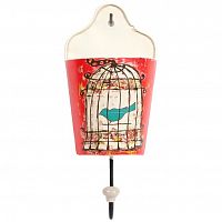 настенный крючок birdie in pocket red в Астрахани
