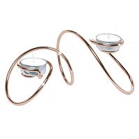 подсвечник медный для чайных свечей t-loop, 19,5 см в Астрахани
