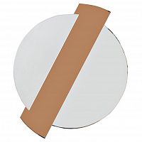 зеркало круглое с коричневой зеркальной вставкой 86x107x2,5 см в Астрахани