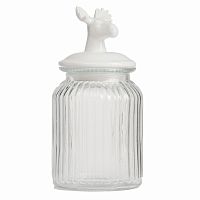 декоративная банка с крышкой deer средняя в Астрахани