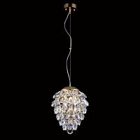 подвесной светильник crystal lux charme sp3+3 led gold/transparent в Астрахани