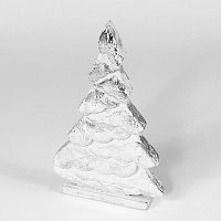украшение новогоднее на подставке ель серебряная snow tree, 22х11х5 см в Астрахани