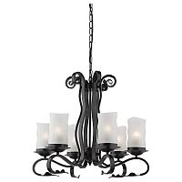 подвесная люстра arte lamp scroll a7915lm-6bk в Астрахани