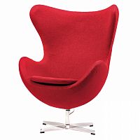 кресло egg chair красное в Астрахани