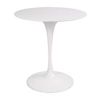 стол eero saarinen style tulip table top mdf d70 глянцевый белый в Астрахани