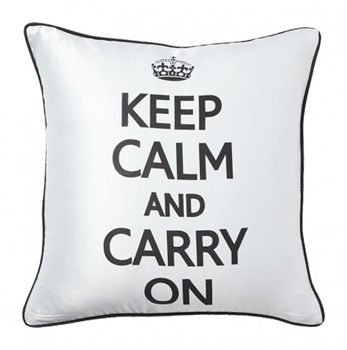 подушка с надписью keep calm and carry on в Астрахани