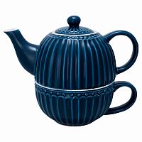 чайник с чашкой alice dark blue в Астрахани