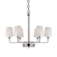 люстра brch9021-6 от delight collection белая/прозрачная/никель в Астрахани