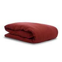 пододеяльник изо льна бордового цвета essential 200х200 в Астрахани