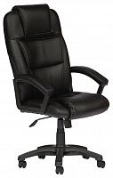 компьютерное кресло tetchair бергамо (крестовина пластик, обивка кож/зам) для руководителя в Астрахани