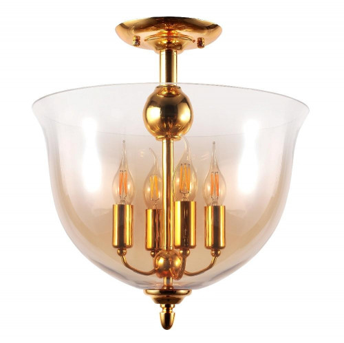 потолочный светильник crystal lux atlas pl4 gold в Астрахани