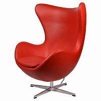 кресло arne jacobsen style egg chair красное в Астрахани