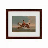 картина: chestnut racehorse exercised by a trainer, 1730 в Астрахани