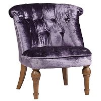 кресло sophie tufted slipper chair вельвет фиолетовое в Астрахани