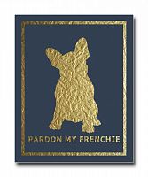 постер french dog на синем фоне a3 в Астрахани