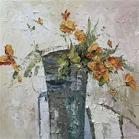 картина маслом оранжевый в Астрахани