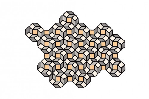 ковер parquet rhomb yellow 254x195 от gan в Астрахани