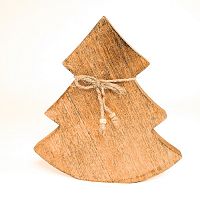 украшение новогоднее ель деревянная wooden tree, 23х23х2,5 см в Астрахани
