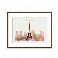 постер paris, france разноцветный в Астрахани