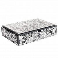 шкатулка для украшений кобра серая 23x15x5 см в Астрахани