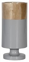 ваза настольная rustic chic tube wood grey в Астрахани