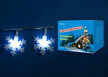 светодиодная гирлянда «снежинки-2» 700см (07935) uniel uld-s0700-050/dta white ip20 snowflakes-2 в Астрахани