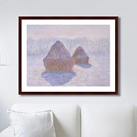 картина: haystacks (effect of snow and sun), 1891г. в Астрахани