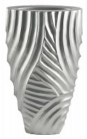 ваза с объемным рельефом 52 см frost pattern серебро в Астрахани