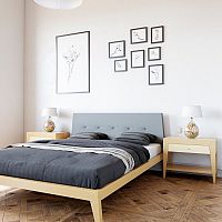 кровать полутораспальная 140x200 светло-коричневая fly soft в Астрахани