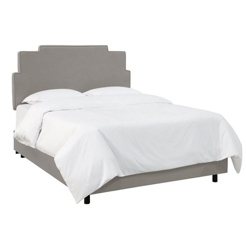 кровать двуспальная 160х200 серая paxton gray linen в Астрахани