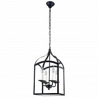 дизайнерская подвесная люстра spot light cage 9500404 черная в Астрахани