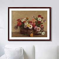 картина: panier de zinnias, 1856г. в Астрахани